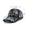 Quick Dry Baseball Caps UV Protection Letter Geometry Printing Sunscreen Hat Colorful Graffiti Print Hip Hop Sun Hat Outdoor