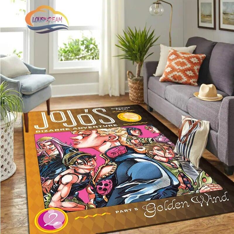 JoJo's Bizarre Adventure Stone Ocean Series Anime Carpet and Rug Living Room Large Area Decoration Sofa Mat Bedroom Doormat.