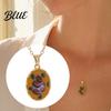 Comfortable Everyday Necklace Vintage Floral Pendant Necklace Women Boho Charm