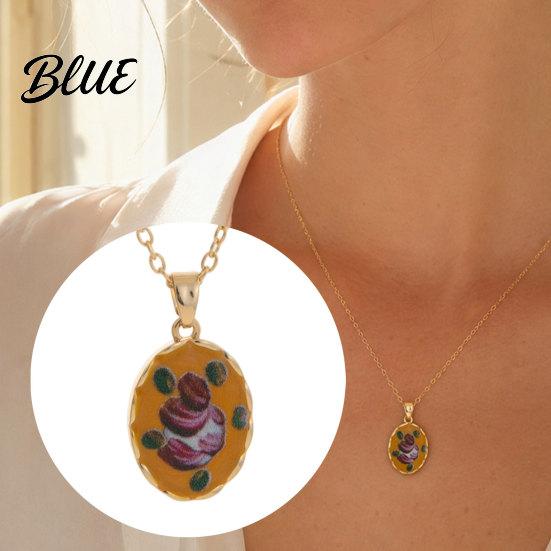 Comfortable Everyday Necklace Vintage Floral Pendant Necklace Women Boho Charm