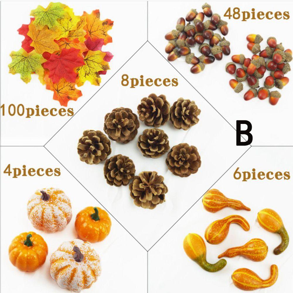 Fake Vegetable Artificial Pumpkin Halloween Decoration Fall Harvest Decor Simulation Pumpkin Model