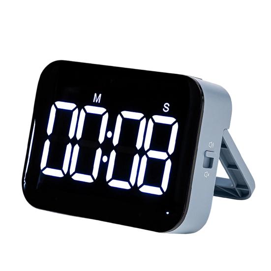 

Digital Timer Easy Read LED Display Adjustable Rechargeable Countdown Countup Timer Study Kitchen Cooking Baking Timer with Dual Modes