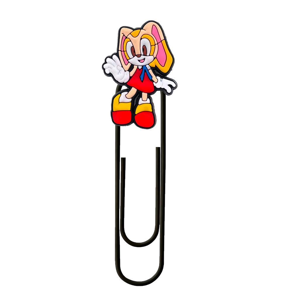 Sonic the Hedgehog Cute Metal Bookmark Paper Clip - Colorful DIY Stationery Ornament