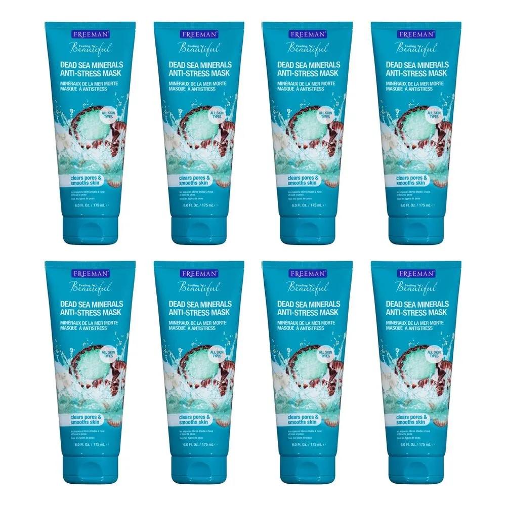 Freeman Dead Sea Mineral Anti-Stress Mask 175ml (8 Pieces)