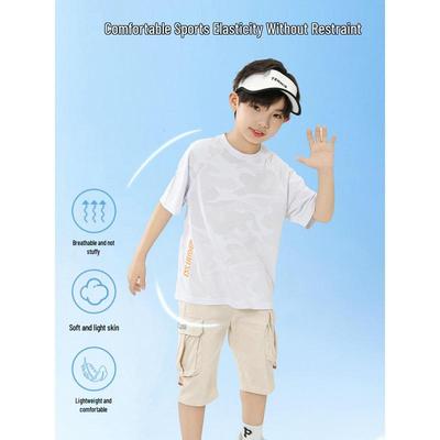 Boys' Quick-Dry Ice Silk Summer Sports T-Shirt
