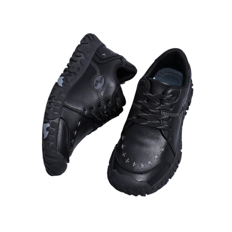 Fashion Womens Hand Stitched Leather Sneakers Lightweight Flat Design Shoes Comfortable Breathable Upper Leather Sole