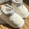 Ins Autumn and Winter Platform Snow Boots Platform Waterproof Down Cloth Shoes Outdoor Couple Cotton Shoes