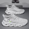 39-48 Summer Men's Large  Sports Shoes Breathable Flying Weave Sports Casual Shoes Thick Sole Blade Mesh Fashion Coconut Running Shoes