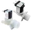 Elektrozawór Wodny 220V/12V/24V Elektryczny Wlotowy Elektrozawór Wodny do Zaworu Gwint Zewnętrzny 3/4" do Pralki Dis