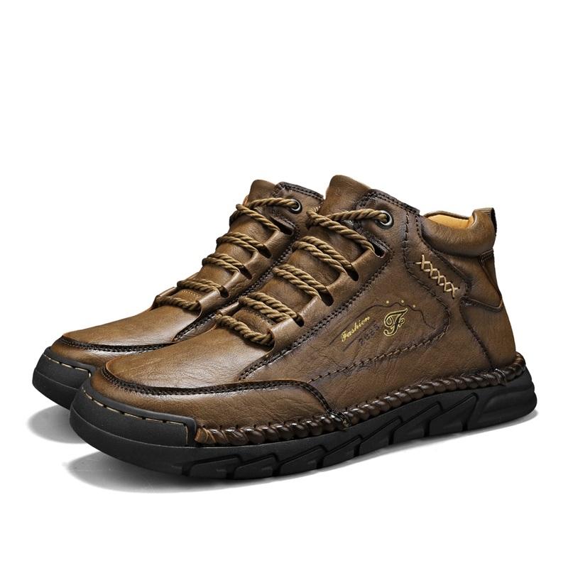 

39-48 Весна/осень Мужские хип-топ кожаные ботинки Мужские ботинки Кожаная повседневная кожаная обувь Мужские ботильоны 48 хаки