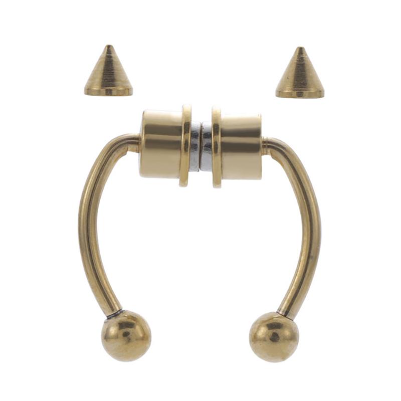 1pcs U Shaped Fake Piercing Nose Ring Alloy Nose Piercing Hoop Septum Rings for Women Body Jewelry Gifts Fashion Magnetic