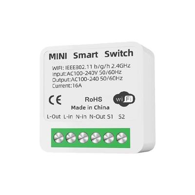 16A 2 Way Control Switches Easy Installation Voice and APP Remote Control WiFi Switches with Timer Function