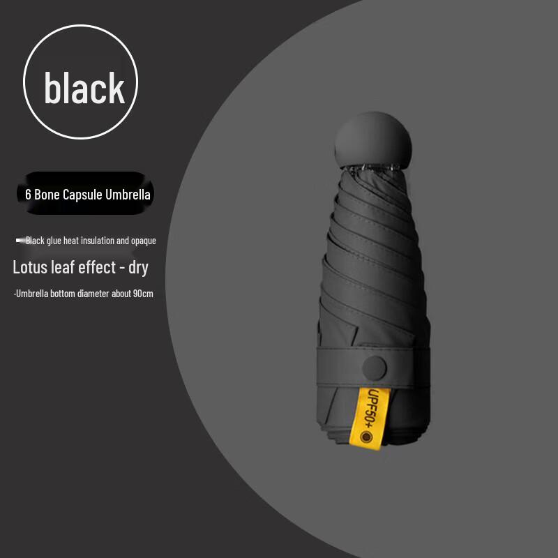 Zhuo Pu 5-Fold UV Protection Sun & Rain Capsule Umbrella