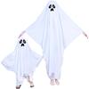 Ghostes Halloween Costumes White Ghostes Cloak Cape Halloween Cloak Cape Hat Ghostes Cosplay Supplies