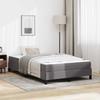Bed Frame with Mattress Gray 120 x 190 cm Fabric