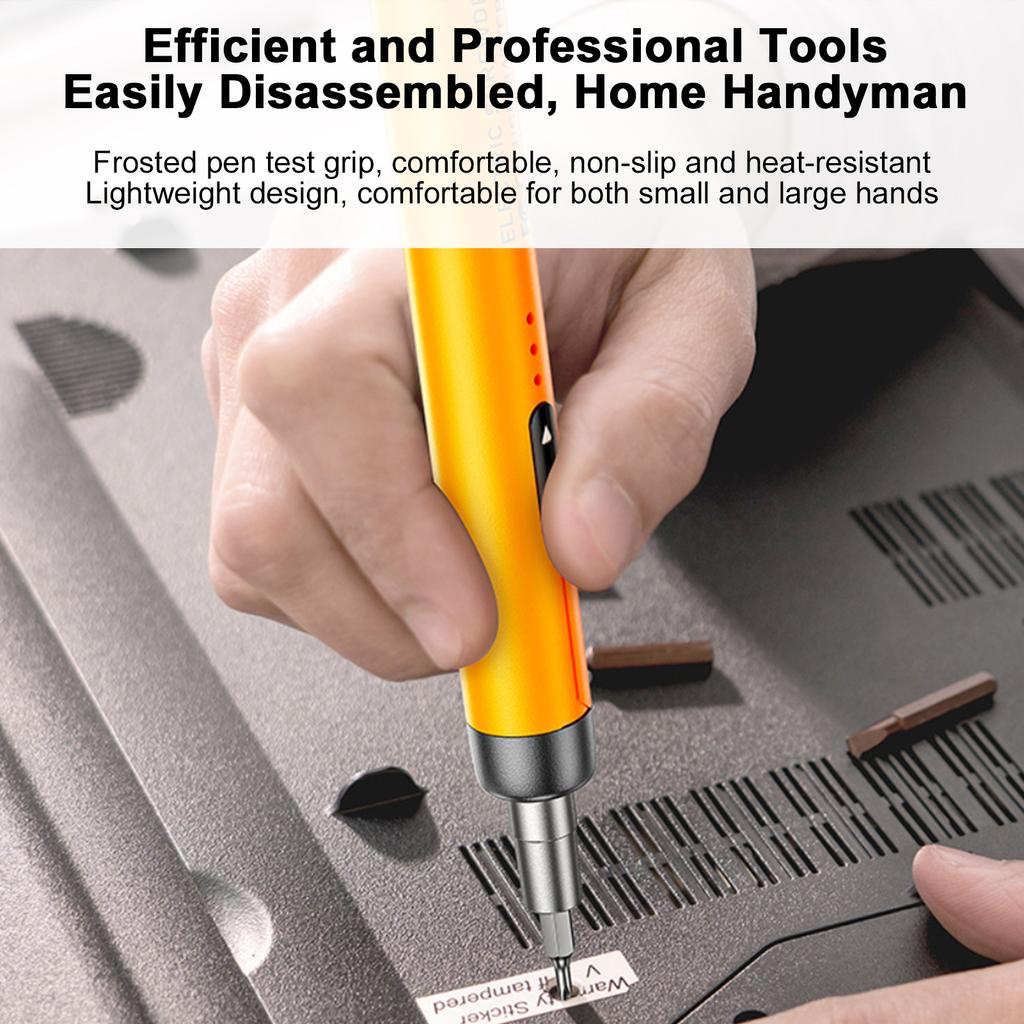 Multifunction Electric Screwdriver, Small Portable Cordless Power Screwdriver Set, Type-C Rechargeable Electric Screwdriver Set with 100 Bit