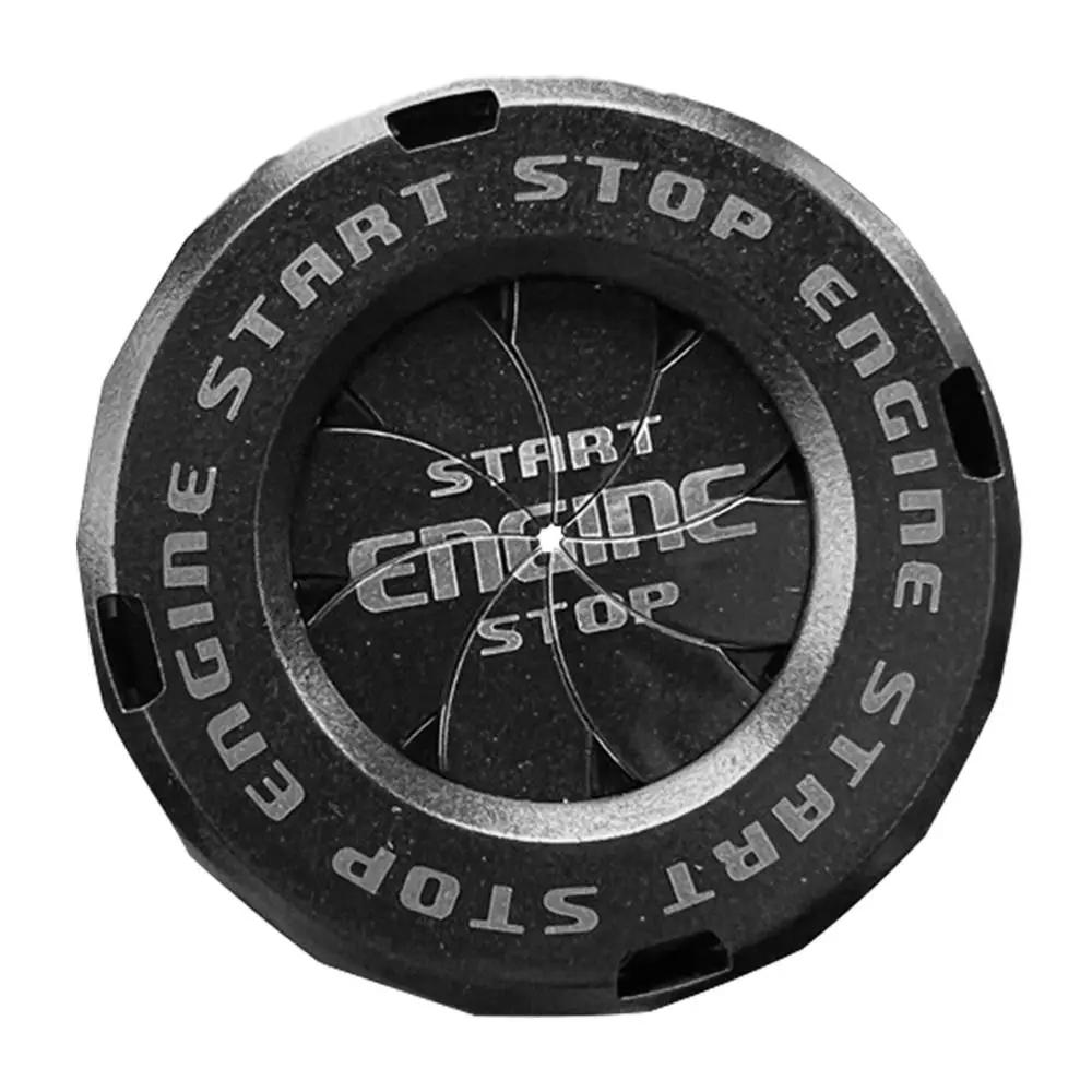 Car One Key Start Decorative Circle Personalized Knot Decorative Cover Ignition Device Switch Hidden Protective Cover Universal