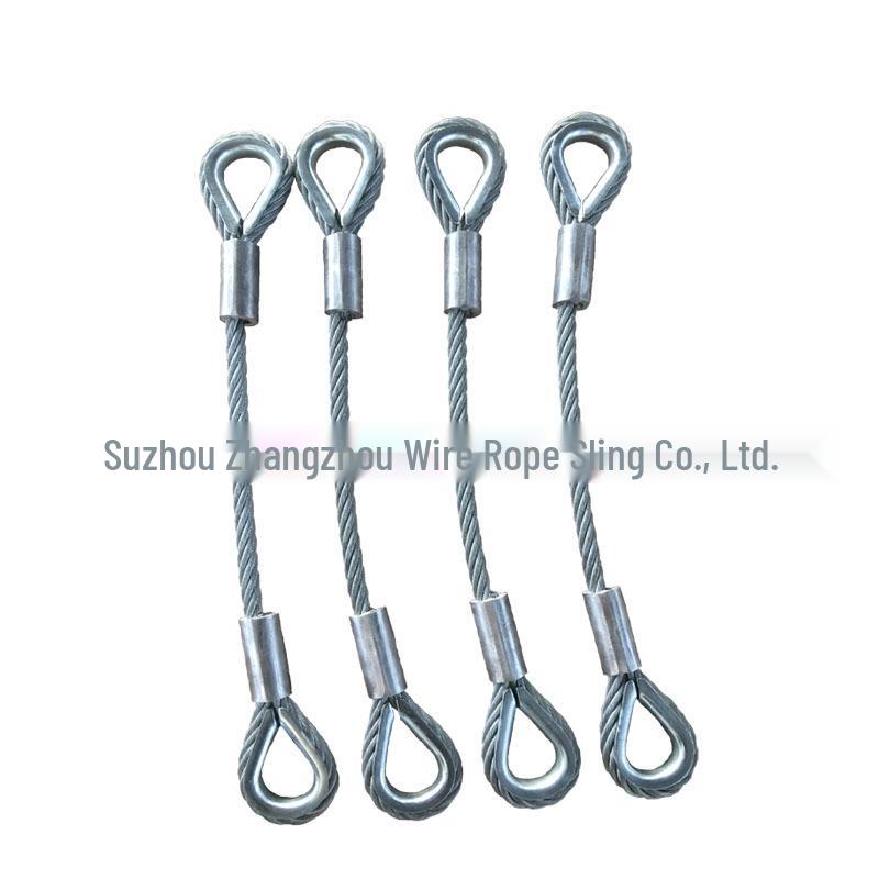 Galvanized Steel Wire Rope Slings with Crimped Terminals