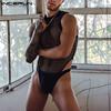 INCERUN Summer Sexy Gym Muscle Men's Fashion See Through Mesh Sleeveless Jumpsuit Singlet Panties Underwear Sweat Suit