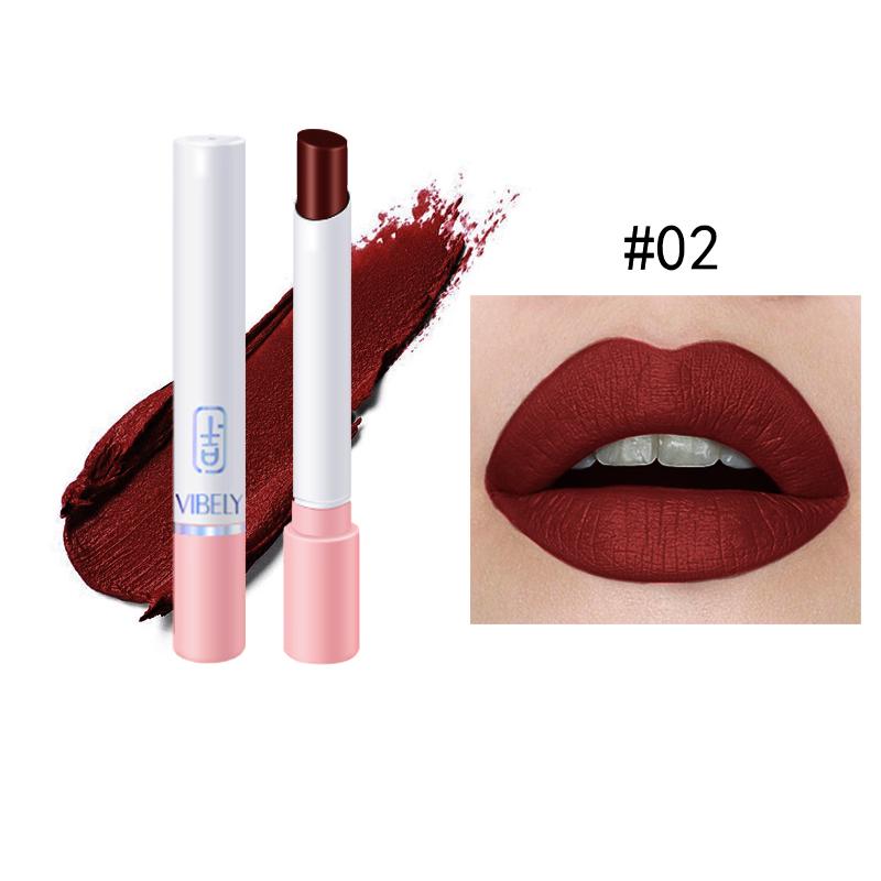 Damen-Lippen-Make-up, sexy, matt, langlebig, wasserfest, feuchtigkeitsbefeuchtend
