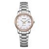 Light Powered Quartz Movement Metal Strap Watch Women's Watch White Dial EW2319-71A