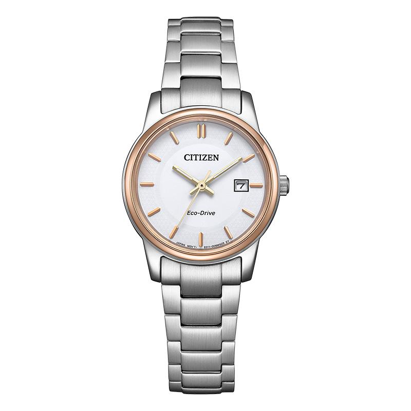 

CITIZEN Light Powered Quartz Movement Metal Strap Watch Women s Watch White Dial EW2319-71A EW2319-71A