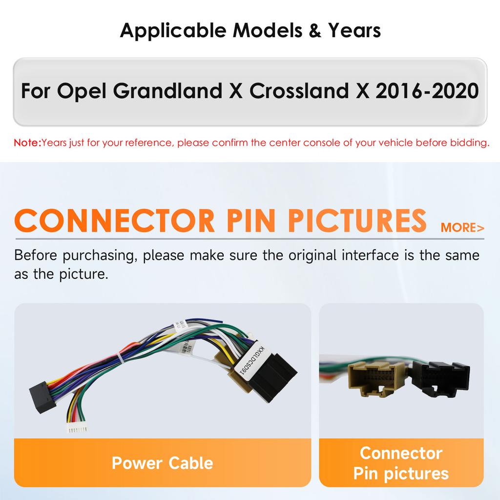 Ossuret Snapdragon Intelligent Screen Car Radio for Opel Grandland X 2016 - 2020 Crossland X Multimedia Stereo Video Player Carplay Android Auto GPS