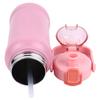 1100ML Vacuum Cup Stainless Steel Insulated Water Bottle Sports Water Bottle with Straw Light Pink