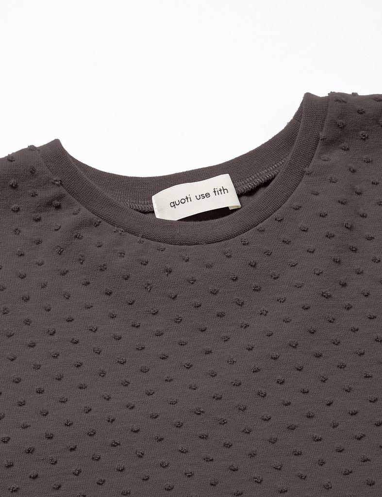 [QUOTY YOUTH OFFICE] Dotted Long Sleeve T-Shirt, Kids, Size 4NV, 120