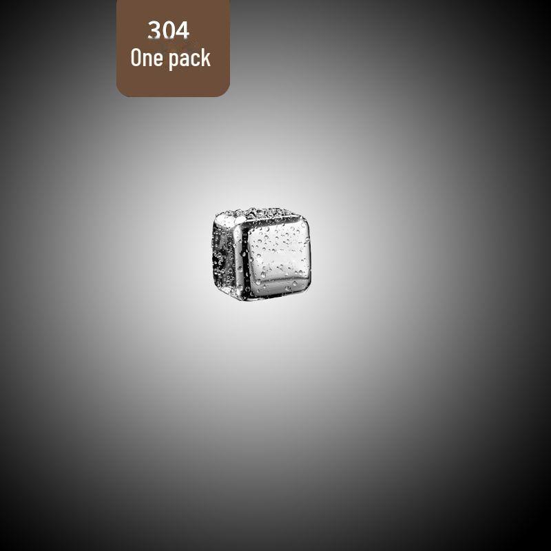 "Cubos de Gelo Reutilizáveis de Aço Inoxidável 304 para Congelamento Rápido de Whisky e Cerveja"