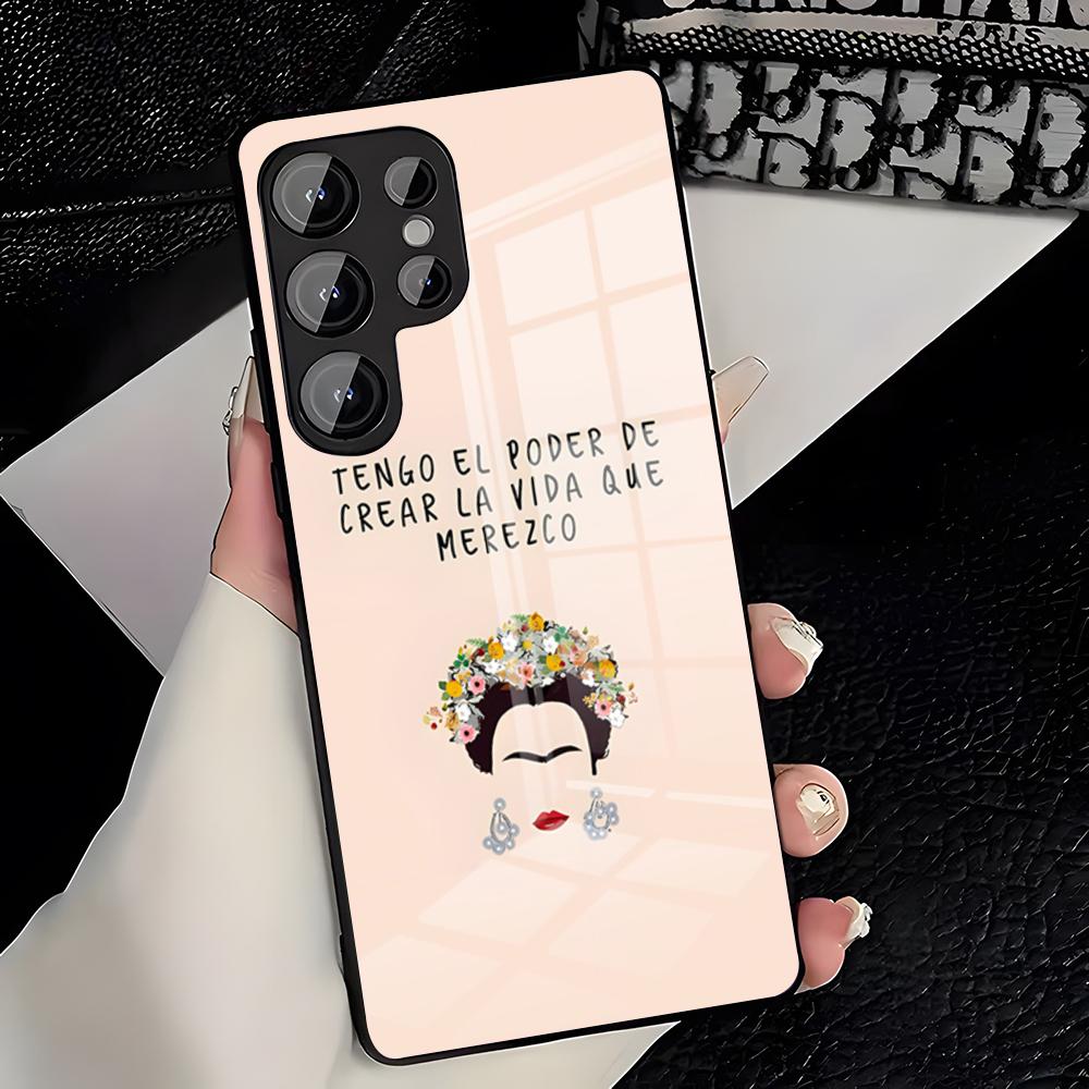 A-Art Frida Kahlo Phone Case For Samsung S26 S25 Plus S20 S20 Plus S22 Ultra S23 FE S21 Plus S21 Ultra Glass Cover