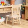 1/12 Dollhouse Simulation Mini Wood Chair Model Dollhouse Furniture Decoration Accessories Dolls House Micro Scene Photo Props