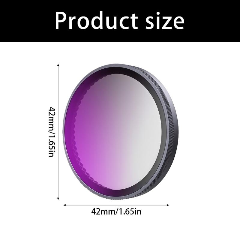 Quick Install Lens Filters Set Highly Clarities AntiGlare Coating For Action6/6Pro Camera