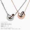 Pair Real Red Stainless Hypoallergenic To Leave For Couple Pair Accessory [e-housekiya] Necklace, Moon, Thread, Steel, Metal, On, Simple, Adults,