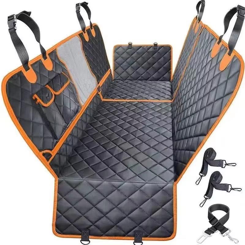 Dog Car Seat Cover Waterproof Pet Dog Carriers Travel Mat Hammock For Small Medium Large Dogs Car Rear Back Seat Safety Pad