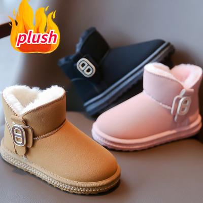 Kinder Schneeschuhe Neue Gepolsterte Verdickte Jungen Mädchen Baumwolle Schuhe Winter Kinder Baby Kurze Dicke Stiefel