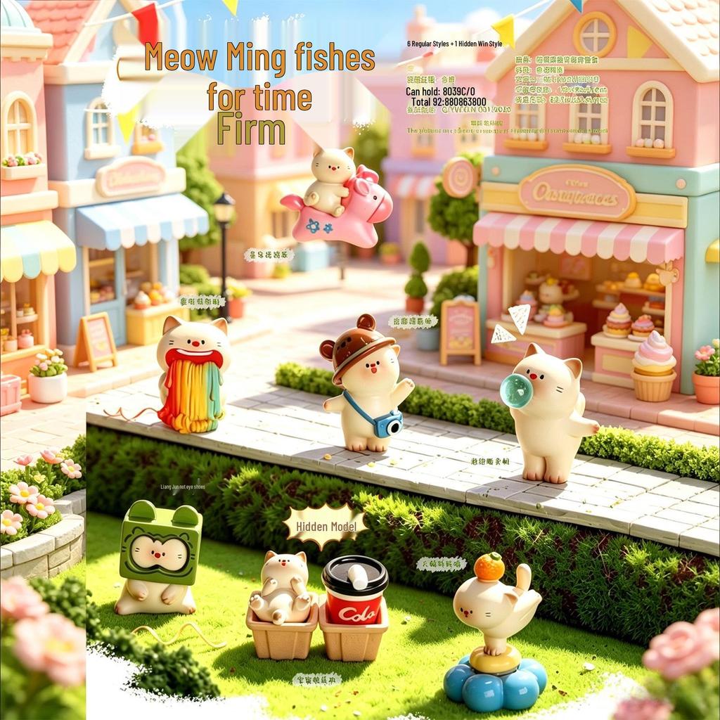 Chao Wan Super Stable Emotion Little Fairy Luo - Second Wave Flocked Blind Box Cute Desktop Decoration Ornament.