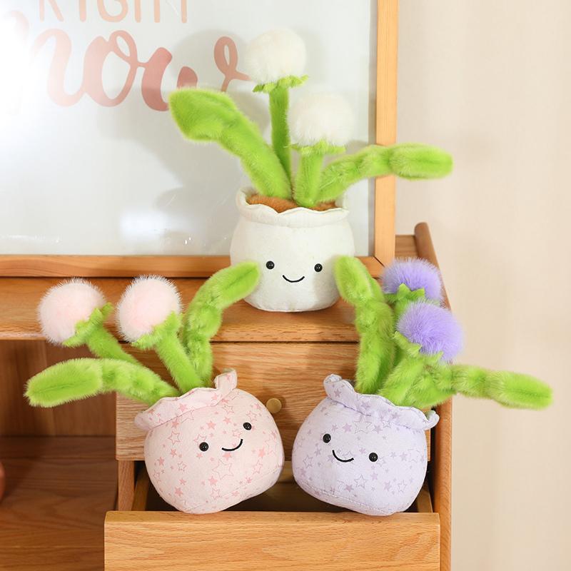 Cute Stuffed Plush Plant Toy Interesting Dandelion Plush Toy Colorful Dandelions Romantic Valentine's Day Gift Kid Birthday Gift