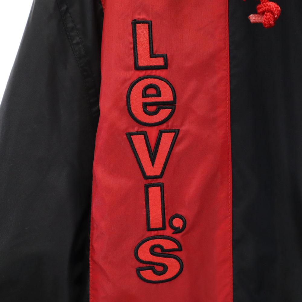 Levi's 90s Old Long Sleeve Nylon Jacket M Black Series Men's Used