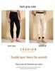 Men's High Waist Extra Thick Thermal Wool Pants with Fleece Lining for Winter