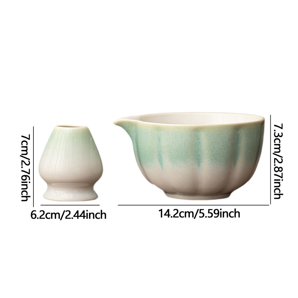 Japanese Matcha Bowl Japanese Tea Cup Gift Matcha Chawan with Pouring Spout for Kitchen Home Tea Room Dining Room Beginners