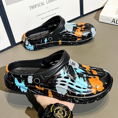 Fashion Men Slippers Comfort Beach Sandals Non-slip Garden Shoes Chef Shoes Summer Casual Shoes Nurse Doctor  Flip Flops