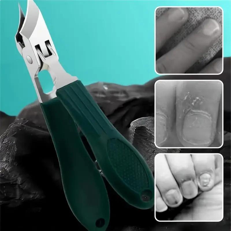 Wide-Jaw Opening Anti-Splash Slanted Nail Clipper Ingrown Nail Clippers Portable Toenail Fingernail Trimmer Set Manicure Tools