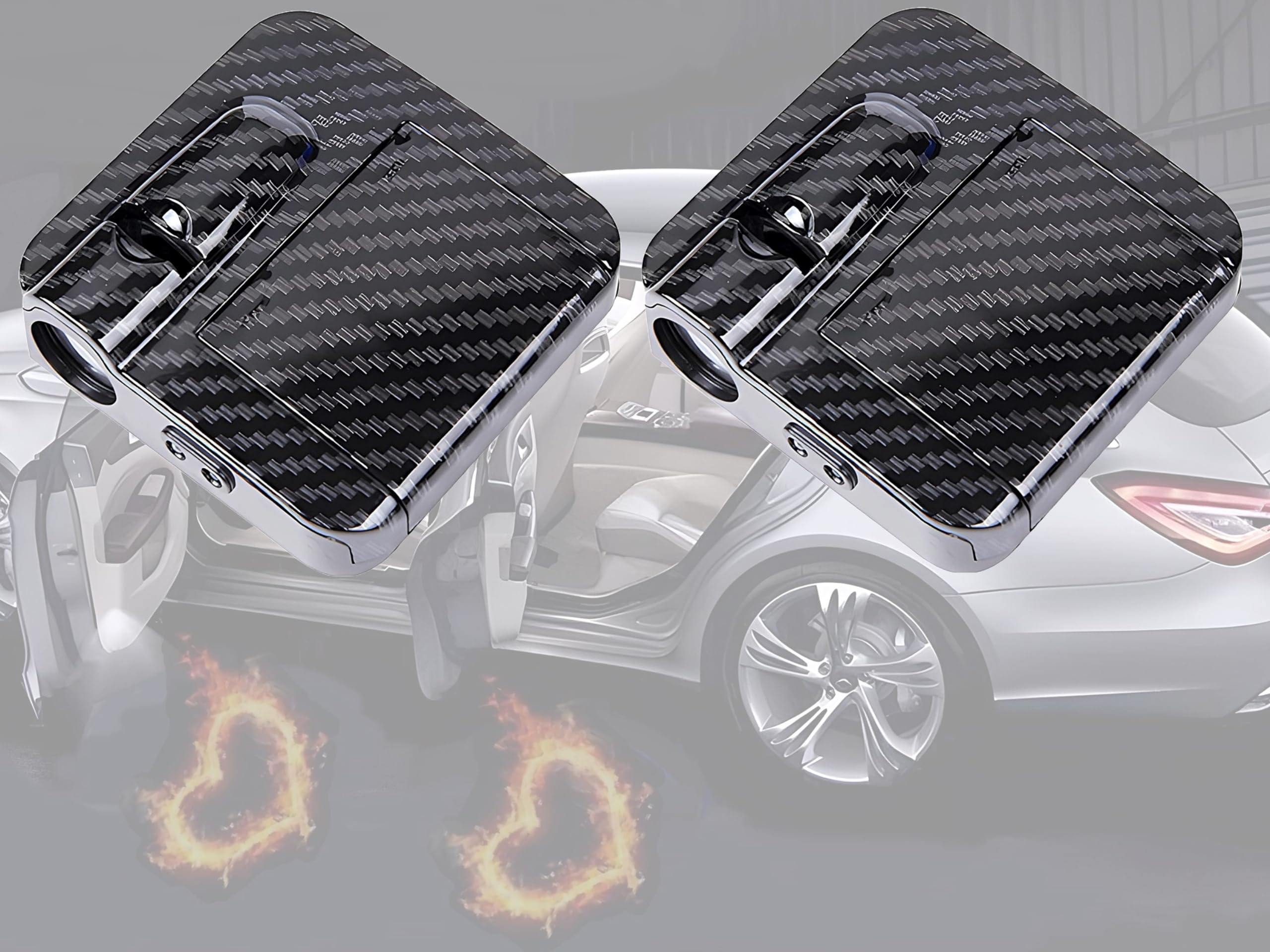 

TradeWind Подсветка Приветственный свет Лампа для ног Приветственный свет Дверной подсветочный светильник Набор из 2 шт. (Сердце)