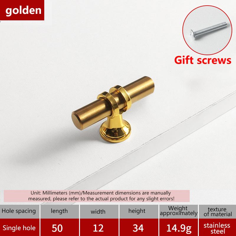 Modern Black Gold Cabinet Handles - Solid Drawer Knobs For Kitchen Furniture With Zinc Alloy Material