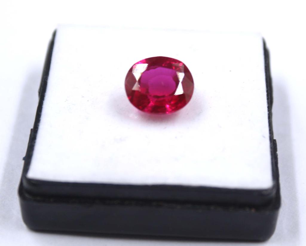 7.40 Carat Valentine Sale Certified Red Ruby Burma Cushion Shape Loose Gemstone SN314