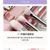 5 Pcs Makeup Brush Set With Mirror Portable Complete Cosmetic Brushes Daily Beauty Touch Ups