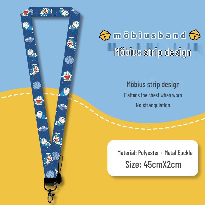 Cartoon Campus ID Holder with Lanyard for Students: Access Card, Meal Card, Bus/Subway Badge