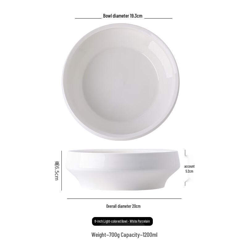 Nordic Ceramic Double-Handle Soup Bowl