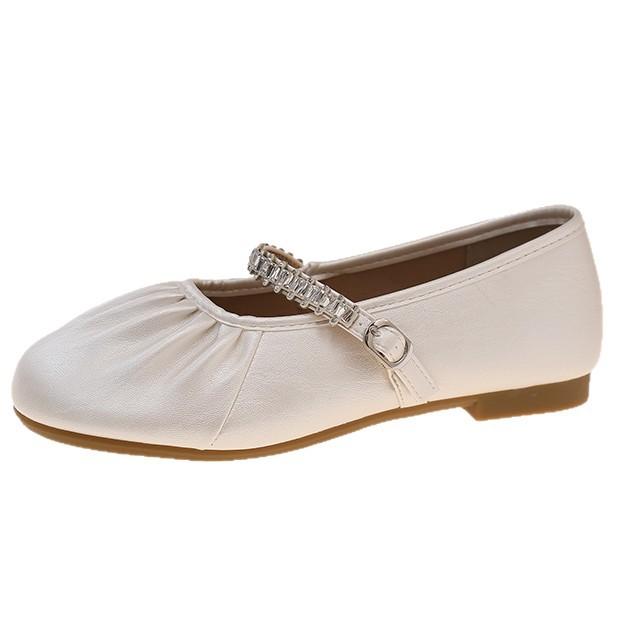 French Mary Jane shoes flat single shoes women's summer 2025 new outer wear skirt soft sole soft surface comfortable women's shoes